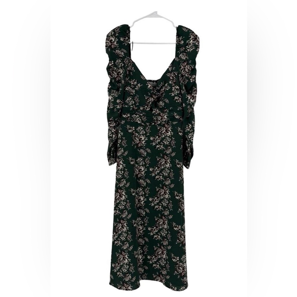 ASTR Square Neckline Keyhole Midi Dress Sz M